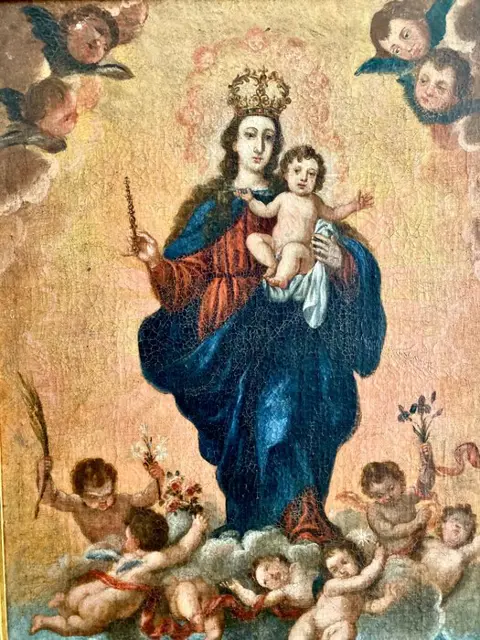 Scuola Napoletana (XVII) - Madonna del Carmine