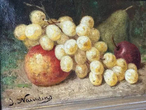 Joseph Nauwens (XIX) - Stilleven met fruit