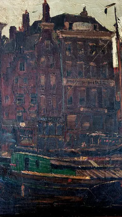 Christian Snijders (1881-1943) - Stadsgezicht Amsterdam/Rotterdam