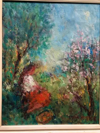 Toon Koster (1913-1990) - Meisje met picknickmand