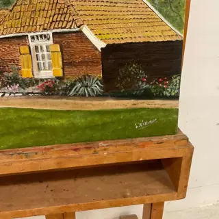 Reint Withaar (1928-2015) - Mooi woonhuis met bijschuren