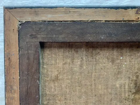 Scuola francese del XX secolo - Veduta di Napoli con Vesuvio in eruzione