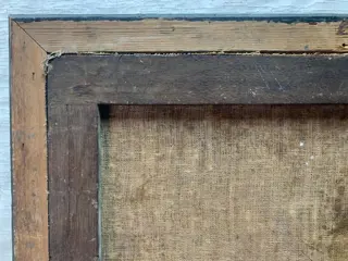 Scuola francese del XX secolo - Veduta di Napoli con Vesuvio in eruzione