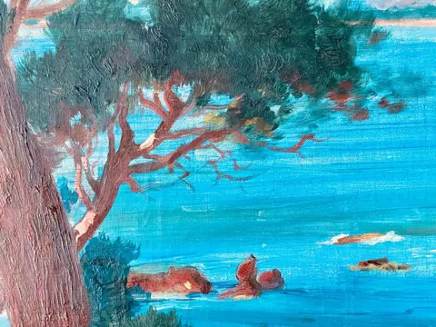 François Charles Baude (1880-1953) - L’été à Saint-Raphaël (French Riviera)