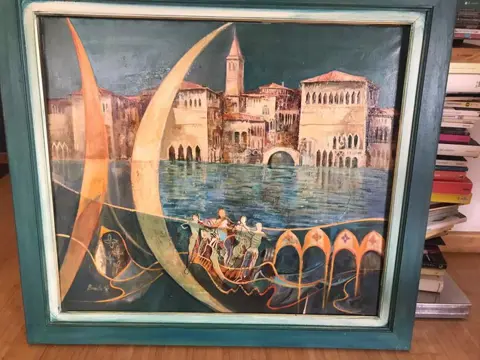 Paolo Bonetto (1949) - Luna vagabonda nel canale veneziano