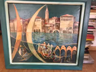 Paolo Bonetto (1949) - Luna vagabonda nel canale veneziano