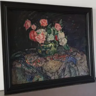 Robert Houpels (1877-1943) - impressionistisch bloemstilleven