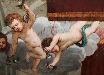 Escuela Italiana (XVIII) - La virgen comulgando