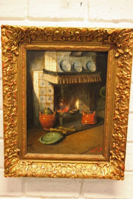 Adri Bleys (1877- 1964.) - Haardtafereel