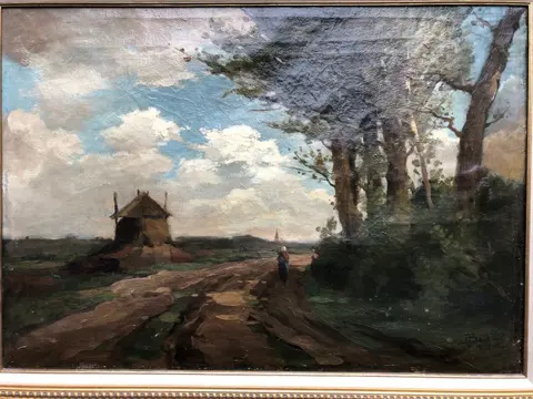 F. Bouhuijs ( XX) - The road to the village