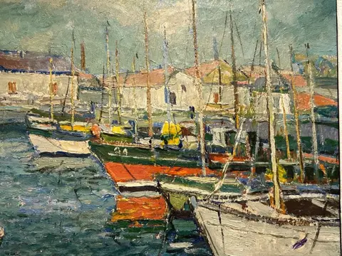 Jan Baartmans (1898 - 1968) - Mediterraans havenzicht