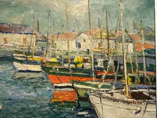 Jan Baartmans (1898 - 1968) - Mediterraans havenzicht