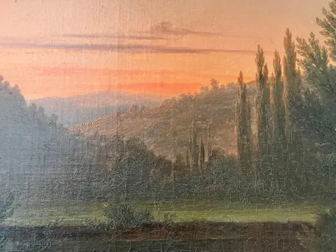 Nicolas Prevost (1817 – 1864) - Animated lakeside at dusk