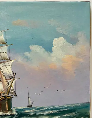Rey. S XXe - Navire en mer