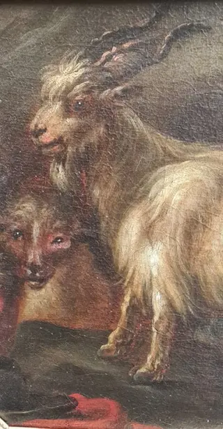 Philipp Peter Roos (c.1655-1706), cerchia di - Pastore con armenti e rovine