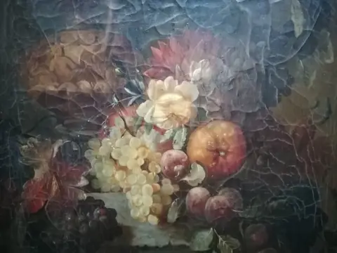 Max Albert Carlier (1872-1938) - Grand vase fleuri et fruits