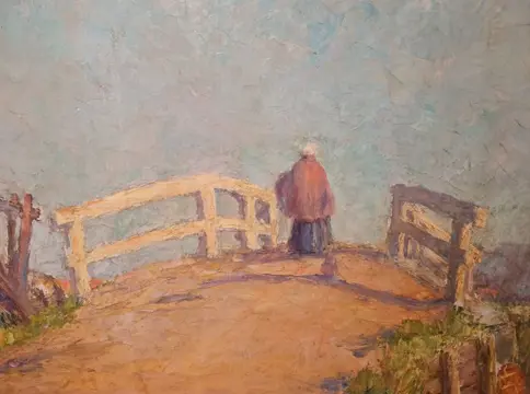 Fons van der Velde (1870–1936) - Hollands landschap