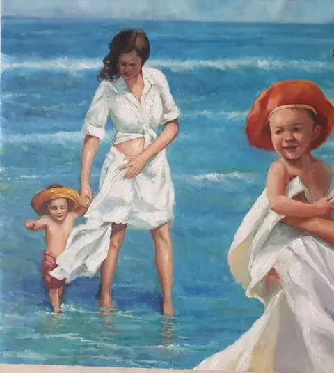 Enzo Coppola (1955) - Una giornata al mare