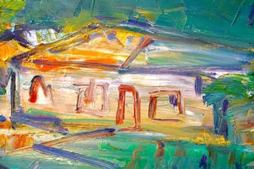 Vasile Muresan Murivale (Romanian, 1957), European School (XX) - Village Landscape