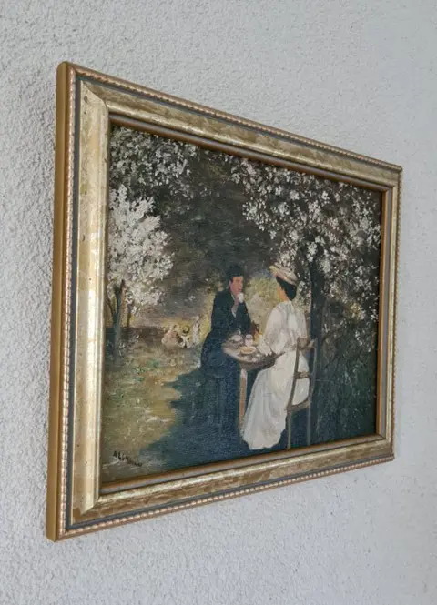 English school (XX) - Tea time in the Garden