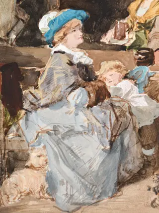 Thomas Faed (1826-1900) - Café scene