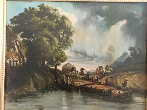 Pietro Ronzoni (1781-1862) - Paesaggio Fluviale