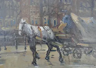 Hollandse school (XX) - Amsterdams straattafereel