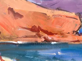 Joan Sarquella Oliveras (1956) - Playa con barcas