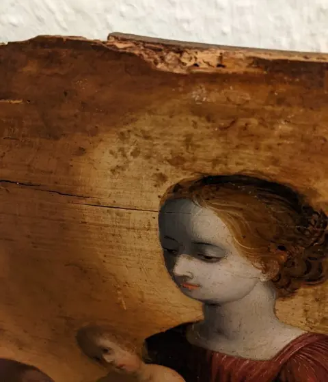 Italian School (XVII) - The Virgin and Child adored by a Franciscan saint