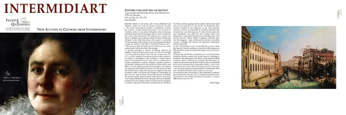 Scuola Italiana, XX - (Da Canaletto) - Il Rio dei Mercanti, Venezia (NO RISERVE)