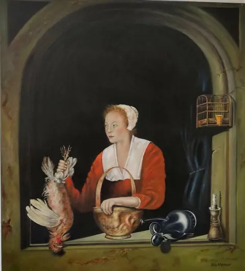 Richard Lukkenaer (1945) - Klassieke voorstelling met vrouw