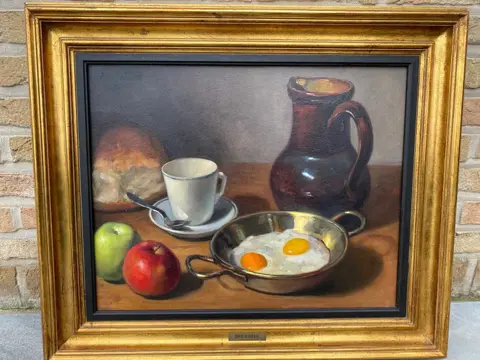 Paul Wante (1905-1981) - Stilleven met eieren
