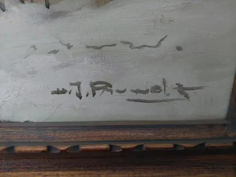 H.J Pauwels (1903-1983) - Boerderij winterlanschap