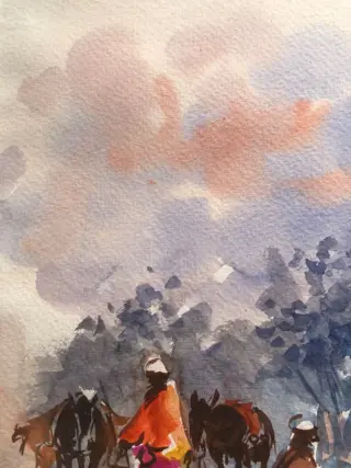 Spanish school (XX) - Oriental scene