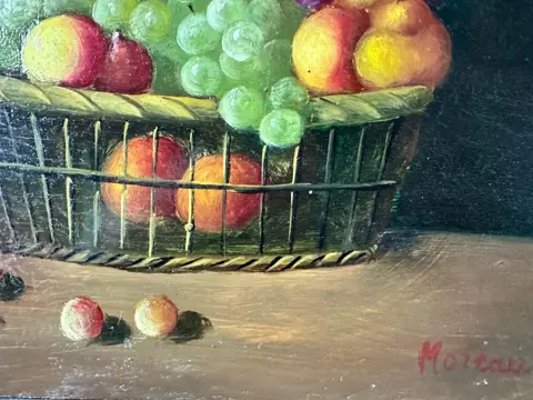 Nicolas Moreau (XXème siècle) - Nature morte aux fruits