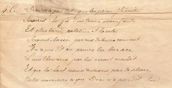 Boileau d'Avignon XIXe - Ce Que Dieu n'a Pas Dit