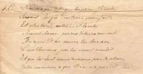 Boileau d'Avignon XIXe - Ce Que Dieu n'a Pas Dit
