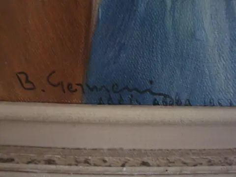 Vasilios Germenis (1896-1966) - Portrait of Ethiopian hero with decoration on his neck