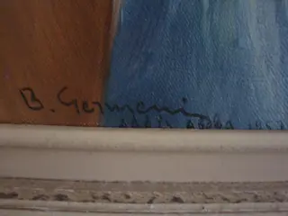 Vasilios Germenis (1896-1966) - Portrait of Ethiopian hero with decoration on his neck