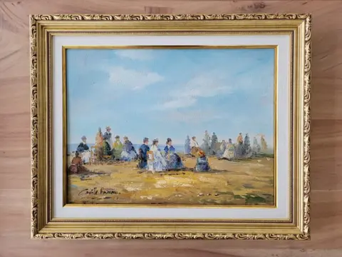 Camille Rousseau (1949) - Les élégantes à Deauville