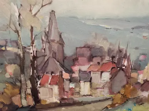 Sylvain Douven (1919-2006) - dorp in de kempen
