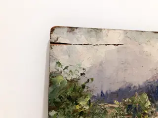 Rene Hanin (1871-1943) - Le torrent, Tanneverge au fond