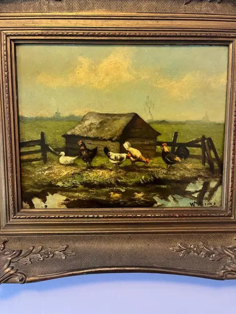 W Moens (XX) - Eenden en kippen