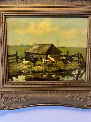 W Moens (XX) - Eenden en kippen