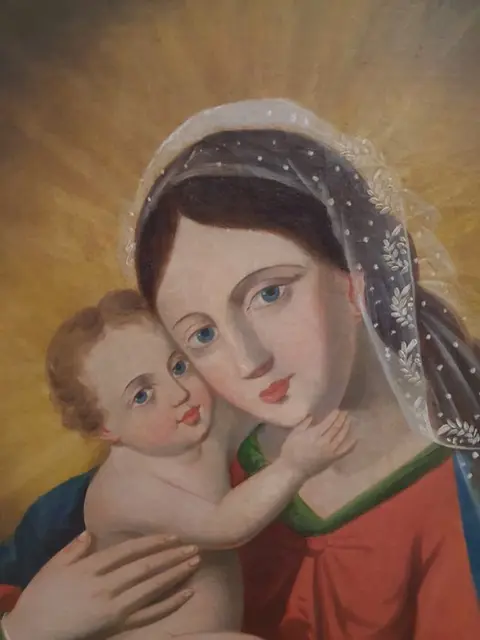 Europäische Schule (XIX) - Madonna mit Kind