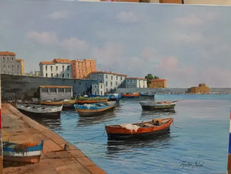 Andrea Solari (XX) - Porticciolo di Procida
