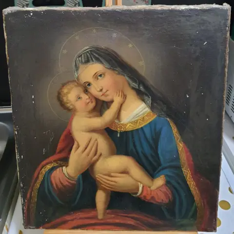 Europäische Schule (XIX) - Madonna mit Kind