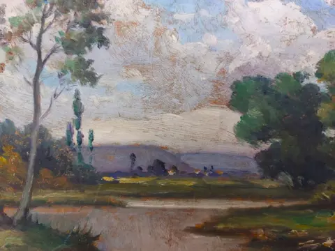 Georges Castaing (1895-) - Suite de deux tableaux - paysages