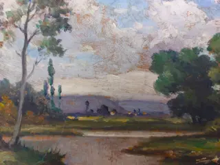 Georges Castaing (1895-) - Suite de deux tableaux - paysages