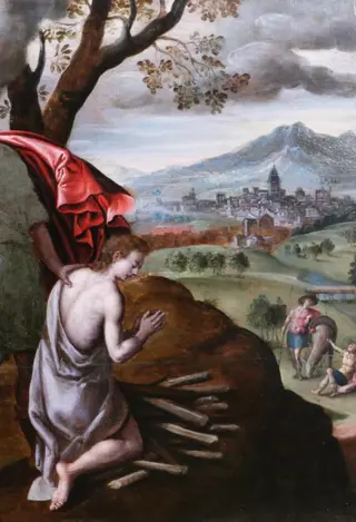 Maerten de Vos (circle of) - The Sacrifice of Isaac